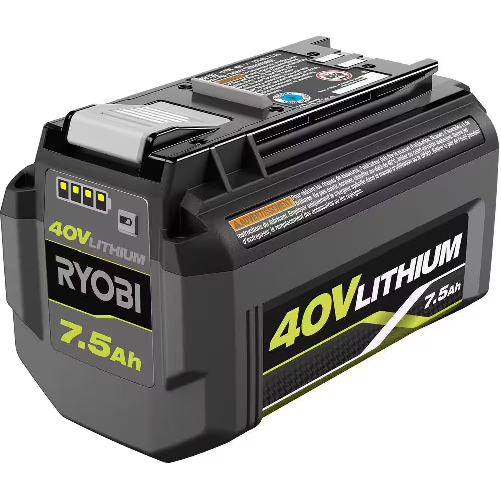 40-Volt Lithium-Ion High Capacity 7.5 Ah Battery and Rapid Charger