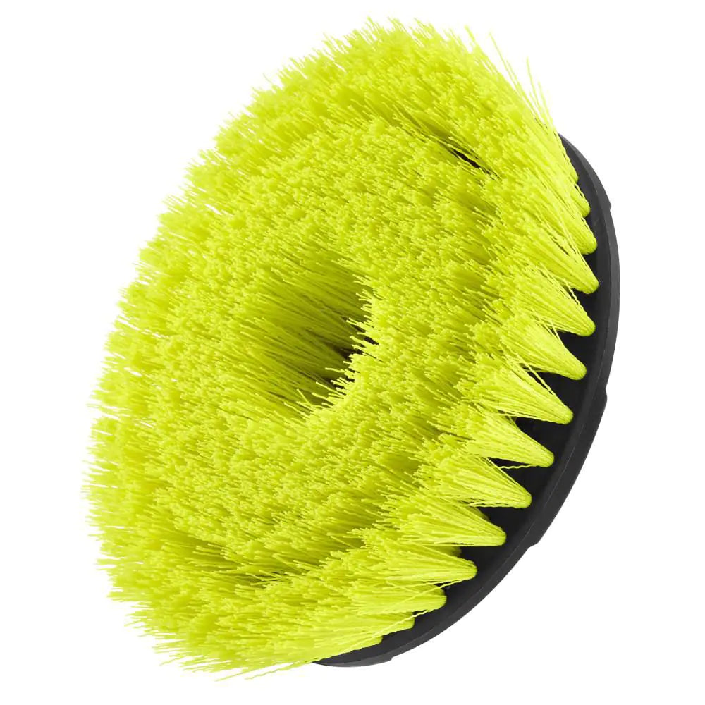 6 In. Medium Bristle Brush Accessory for RYOBI P4500 and P4510 Scrubber Tools