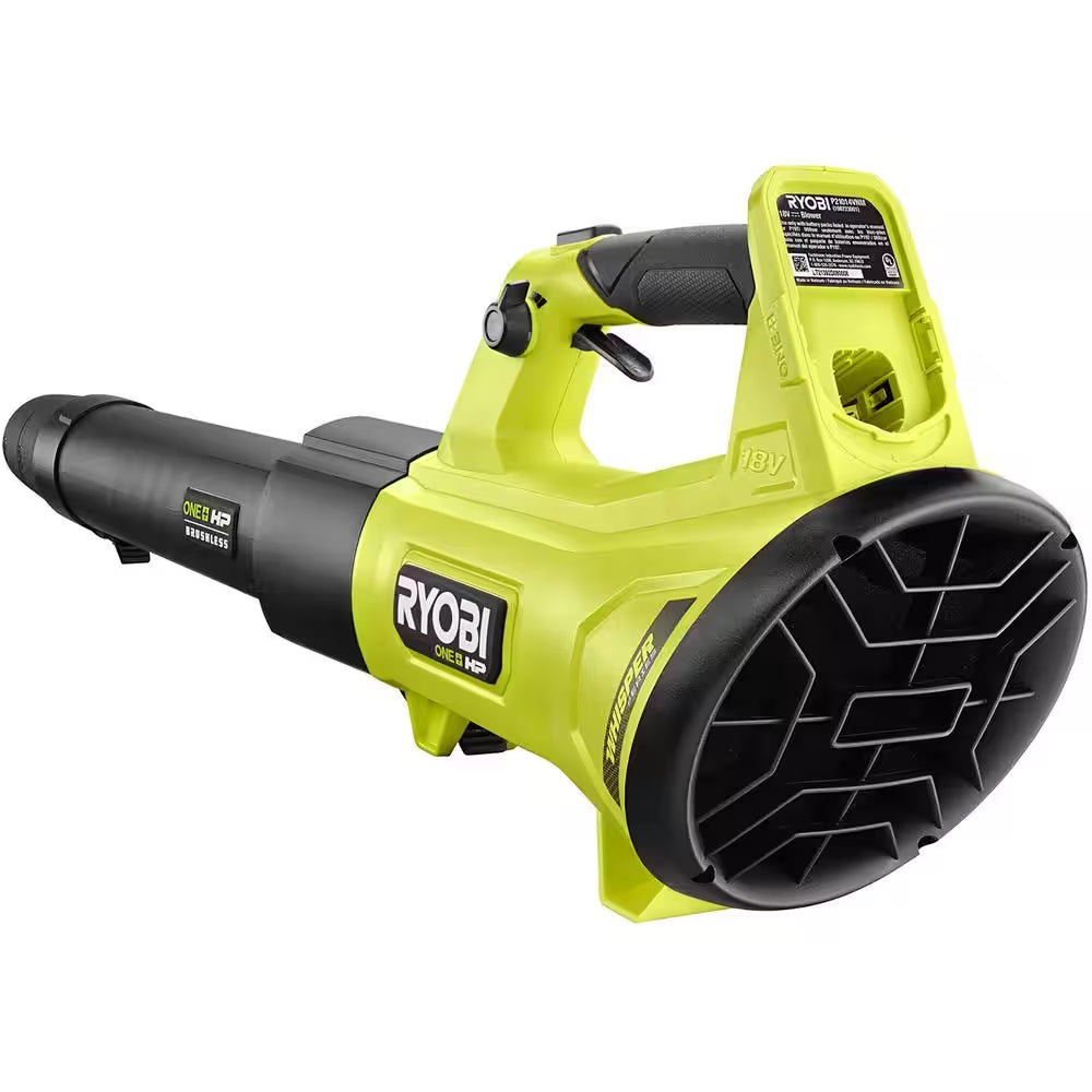 ONE+ HP 18V Brushless Whisper Series 130 MPH 450 CFM Cordless Battery Leaf Blower (Tool Only)