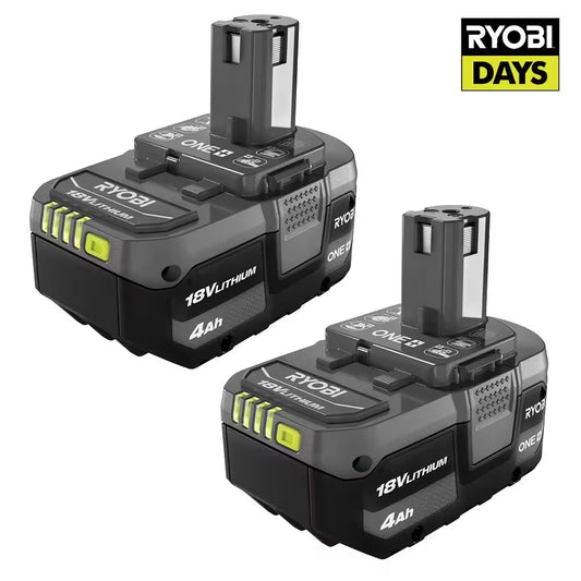 ONE+ 18V Lithium-Ion 4.0 Ah Battery (2-Pack)